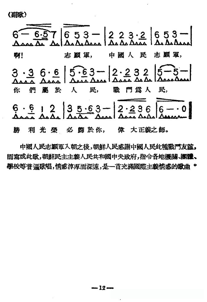 中國(guó)人民志愿軍歌曲簡(jiǎn)譜，歷史旋律的永恒回響，中國(guó)人民志愿軍歌曲簡(jiǎn)譜，歷史旋律的永恒回響與回響
