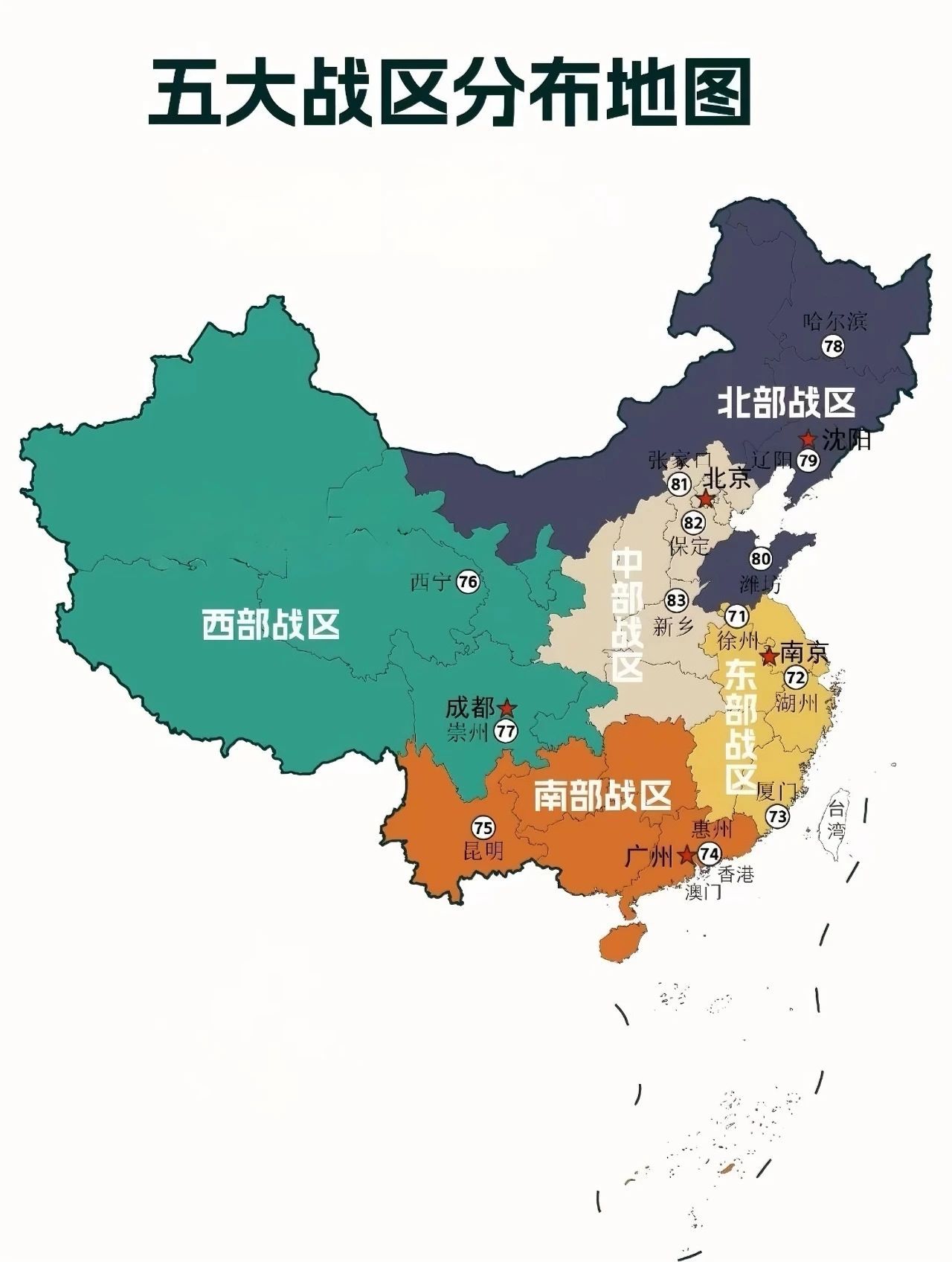 中國戰(zhàn)區(qū)軍區(qū)分布及其戰(zhàn)略意義，中國戰(zhàn)區(qū)分布概覽與戰(zhàn)略意義解讀