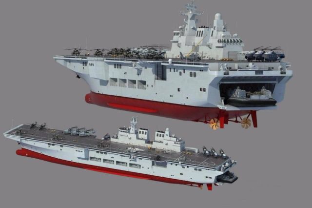 中國(guó)海軍新篇章，075型兩棲攻擊艦第三艘下水紀(jì)實(shí)，中國(guó)海軍新篇章，第三艘075型兩棲攻擊艦下水紀(jì)實(shí)
