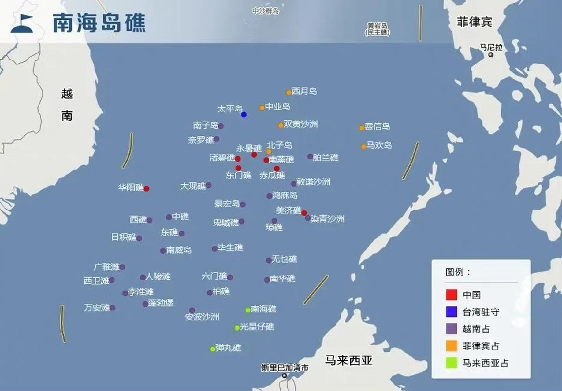 南海各國島嶼控制面積及其影響，南海各國島嶼控制面積及其影響分析