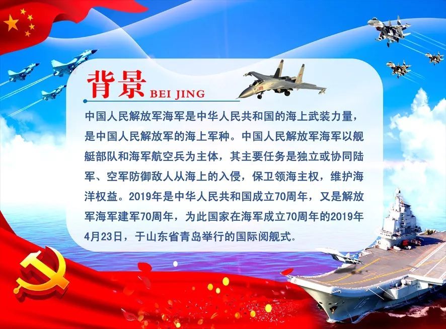 海軍70周年板報(bào)——光榮歷程與未來(lái)展望，海軍70周年板報(bào)，光榮歷程回顧與未來(lái)展望
