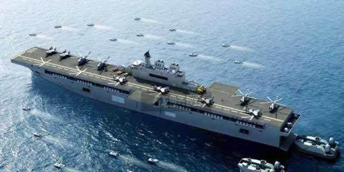 中國海軍新一代利器，075型兩棲攻擊艦的噸位優(yōu)勢，中國海軍新一代利器，075型兩棲攻擊艦的噸位優(yōu)勢揭秘