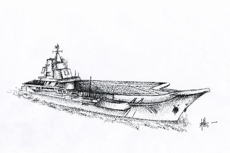 航空母艦簡(jiǎn)筆畫圖片大全，探索與欣賞，航空母艦簡(jiǎn)筆畫圖片大全，探索與欣賞之旅